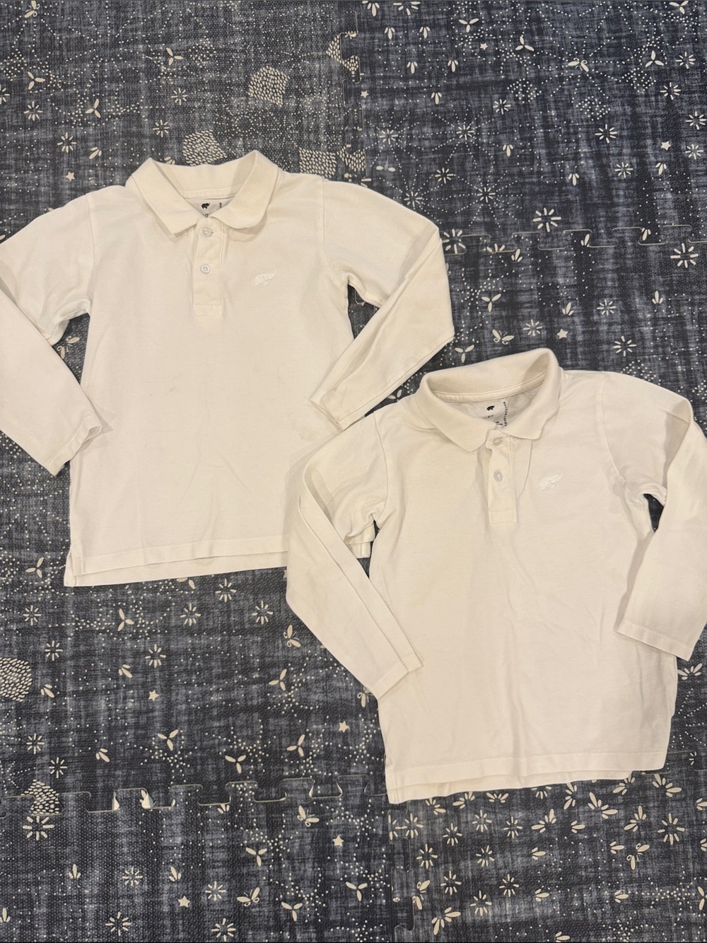 Two 6-7 Monica + Andy Long Sleeve Polos